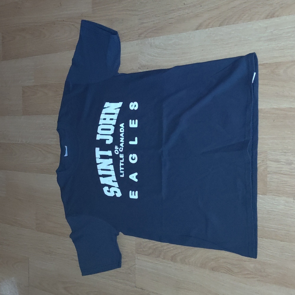 Saint John Of Little Canada Eagles Crewneck Short Sleeve Youth T-Shirt Sz XL